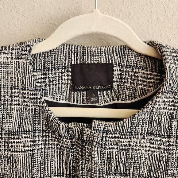 Banana Republic Black & White‎ Tweed Jacket/Blazer Size 8 - Picture 8 of 13